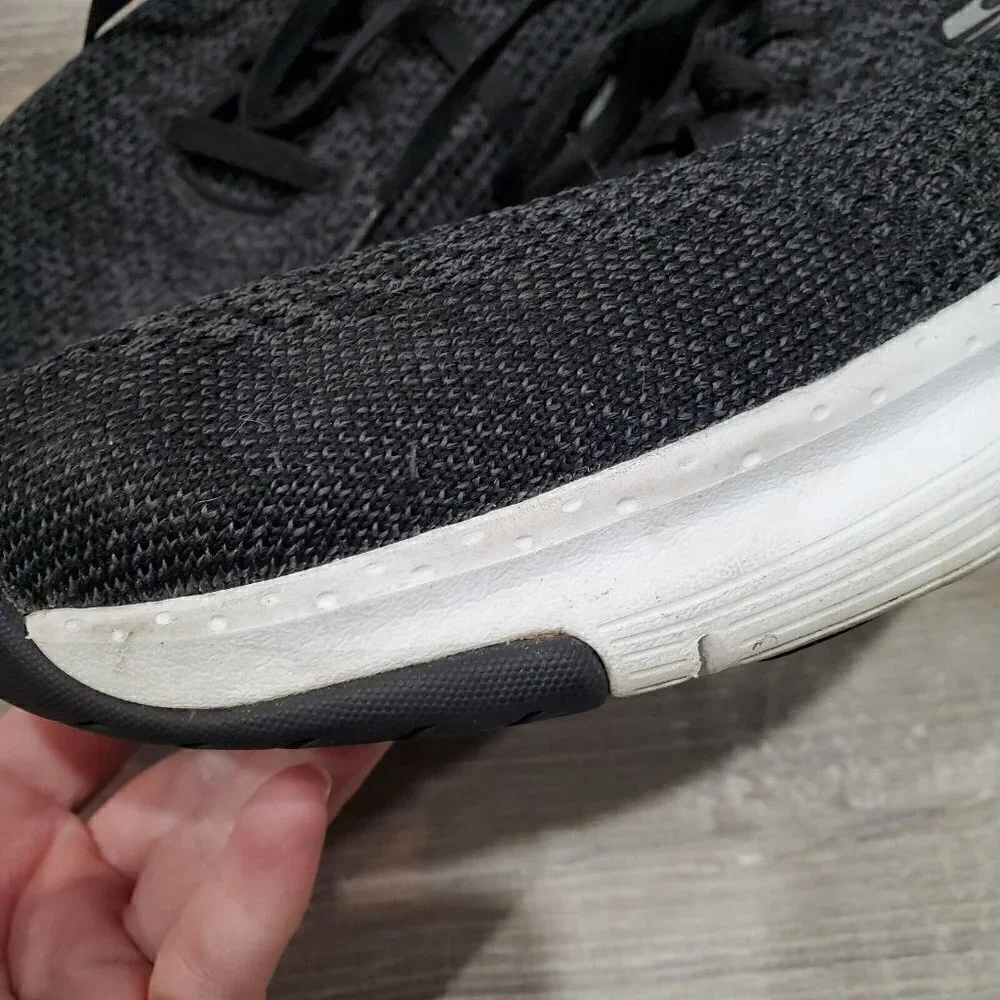 Skechers Mens Arch Fit Paradyme 232041 Black Running Shoes Sneakers Size 14